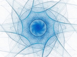Poster - An abstract computer generated modern fractal design on dark background. Abstract fractal color texture. Digital art.