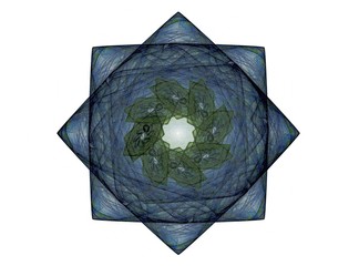 Wall Mural - abstract fractal wreckage digital artwork for creative graphic design