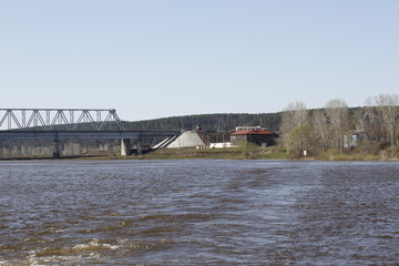 the Kama bridge