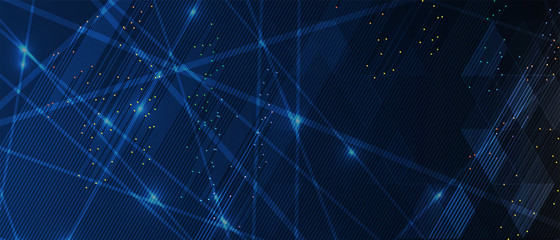 Technology data background, idea of global business solution