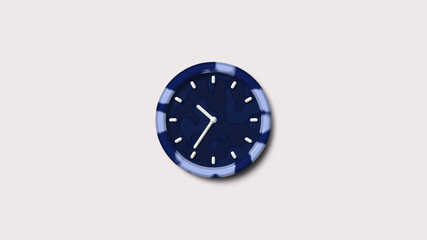 New blue dark army design clock icon,army clock icon,Wall clock icon