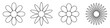 © chekman - Flowers linear icons set. Vector illustration.