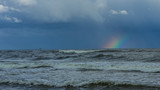 Fototapeta Tęcza - Tęcza na Morzu Bałtyckim 