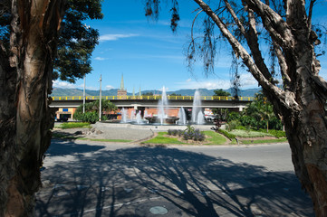 Medellin, Antioquia, Colombia. December 27, 2010: San Diego Roundabout, San Diego Neighborhood