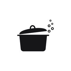 Wall Mural - Cooking pan icon, Pot icon vector isolated