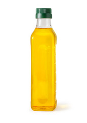 Sticker - oil plastic bottle isolated