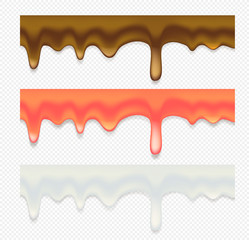 Aufkleber - Sweet fluid syrops vector clipart