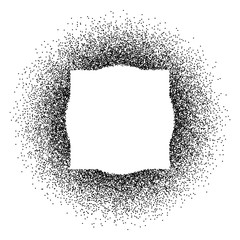 Poster - Vector background round dots frame, empty space
