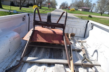 Sticker - Wheelbarrow and Tools in a Truck Bed