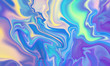 Iridescent vibrant liquid background texture