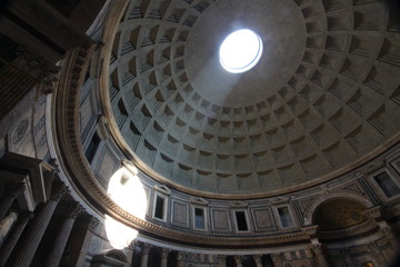 Sticker - inside the pantheon rome italy