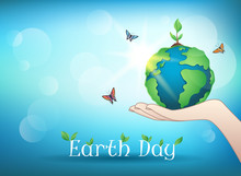 World Environment Day Sign On Colorful Background.