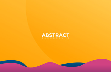 Poster - Modern Yellow Color Abstract Background Vector