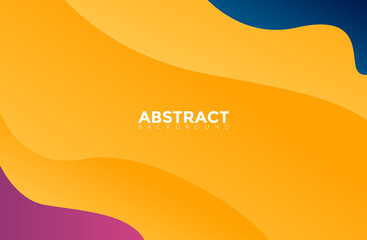 Poster - Modern Yellow Color Abstract Background Vector