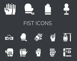 Poster - fist icon set