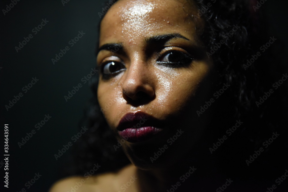 Sexy Woman With Wet, Oiled Skin Stock Photo | Adobe Stock