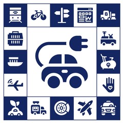 Poster - vehicle icon set