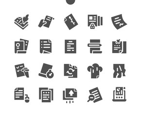 Poster - File Well-crafted Pixel Perfect Vector Solid Icons 30 2x Grid for Web Graphics and Apps. Simple Minimal Pictogram