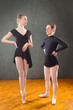 © duke2015 - Two young woman ballet dancers in a studio photo session.