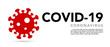 Sign caution coronavirus. Stop coronavirus banner.