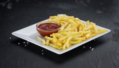 Wall Mural - Homemade French Fries (close-up shot; selective focus)