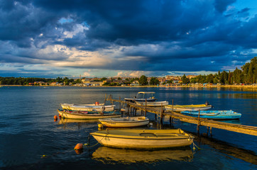 Poster - Fischerboote in Porec