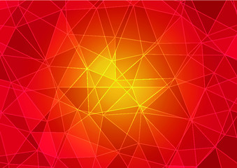 Wall Mural - geometric abstract polygonal background (vector)