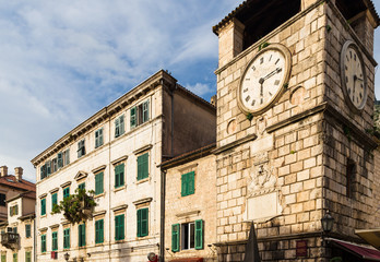 Beautiful elements of old cities in Montenegro.