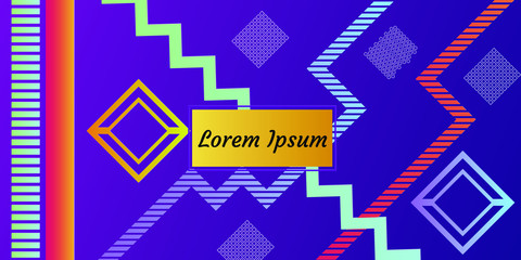 Fototapete - Abstract vector pattern gradient background templates. Modern geometric design with minimal geometric shapes