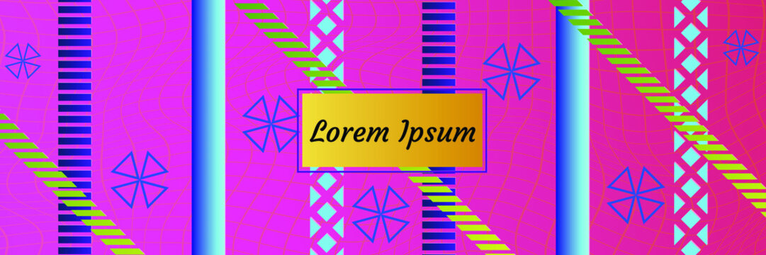 Abstract vector pattern gradient background templates. Modern geometric design with minimal geometric shapes