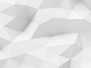  Abstract white polygonal background	