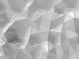 Fototapeta Perspektywa 3d - Abstract light gray polygonal background	
