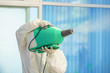© zasabe - Disinfectant sprayers and germs that adhere on objects on the surface. prevent infection Covid 19 viruses or coronavirus And various pathogens. concept healthcare system ,stay safe and hand sanitizer.