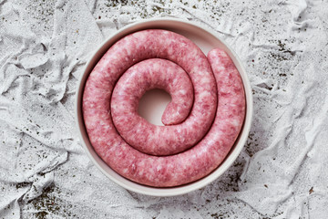 Poster - botifarra, pork meat sausage typical of Catalonia.