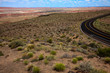 Arizona / USA - August 01, 2015: The main road near The Painted Desert National Park, Arizona, USA