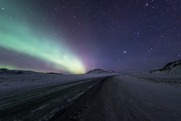 Wall Mural - Northern lights aurora borealis