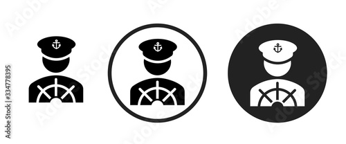 Fotomural captain icon . web icon set .vector illustration