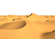 Sand dunes in the desert 3d rendering