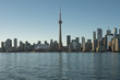 Toronto skyline in summer from Toronto Island
