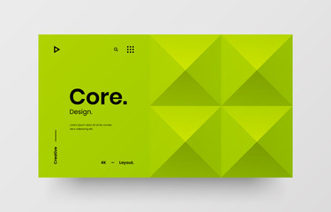 Wall Mural - Creative horizontal website screen part for responsive web design project development. Abstract geometric pattern banner layout mock up. Corporate landing page block vector illustration template.
