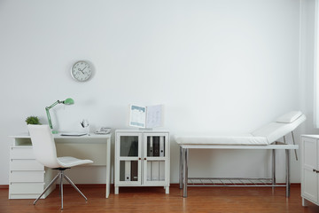 Interior of modern medical office. Doctor's workplace