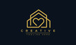 © Pixel.Studio - House with heart shape logo design, Modern and simple love home icon vector.