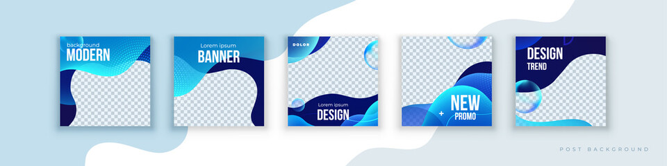 Wall Mural - liquid abstract banner design. fluid vector shaped background. modern graphic template banner patter