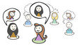 5 people_isolated_two woman talking_speech bubble_by jziprian