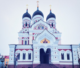 Canvas Print - Alexander Nevsky Cathedral Building in Tallinn