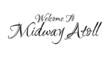 © Pleasant Mode Studio - Welcome To  Midway Atoll Creative Cursive Grungy Typographic Text on White Background