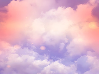 pink pastel cotton candy sky background
