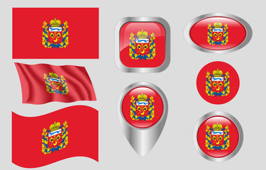 Sticker - Flag of Orenburg, Russia