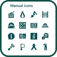 Wall Mural - Modern Simple Set of manual Vector filled Icons