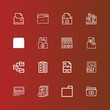 © Nadir - Editable 16 doc icons for web and mobile